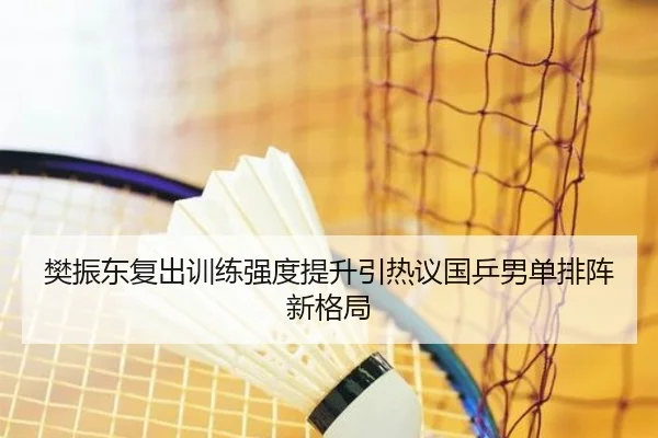 樊振东复出训练强度提升引热议国乒男单排阵新格局